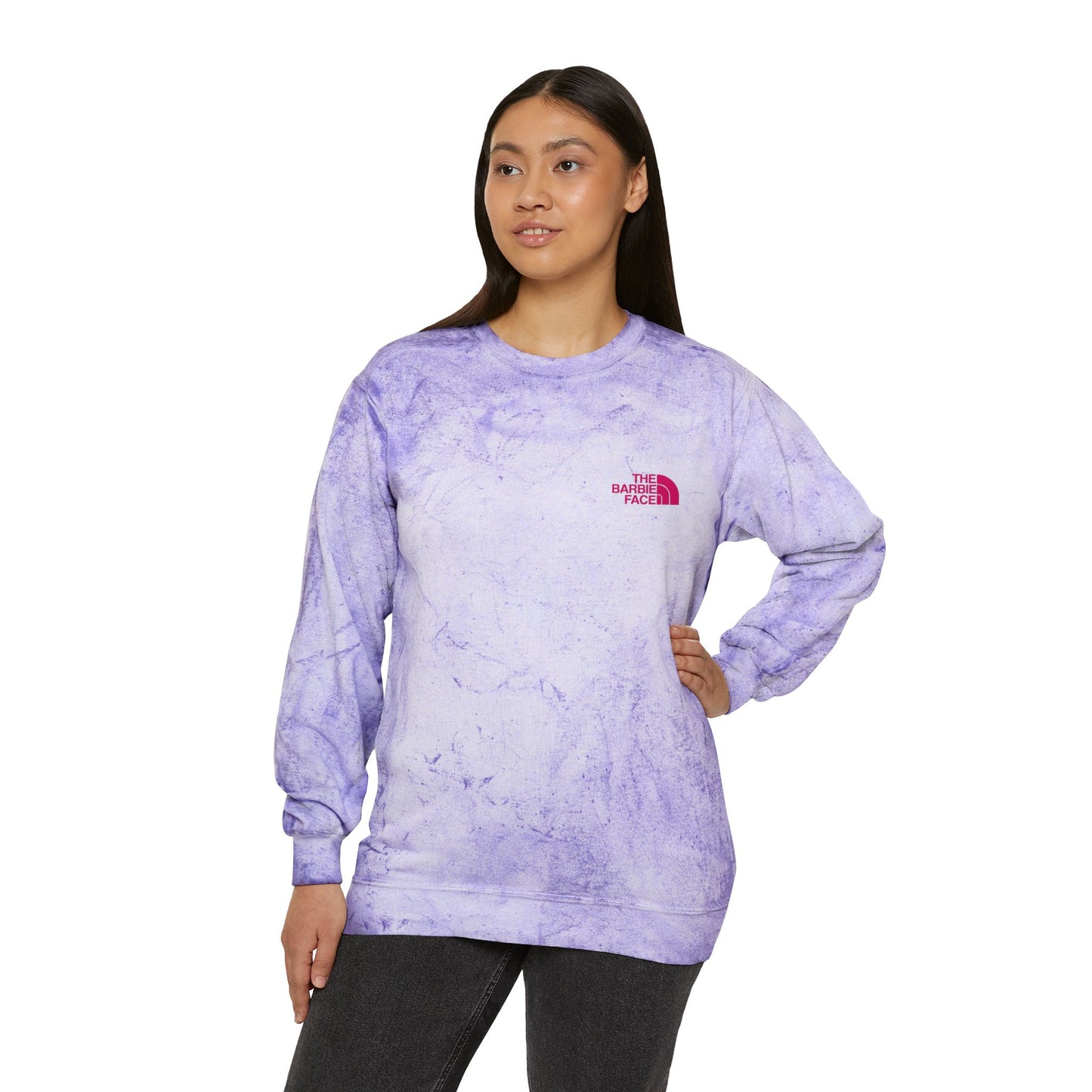 The Barbie Face Sweatshirt – Bright and Trendy for All Occasions