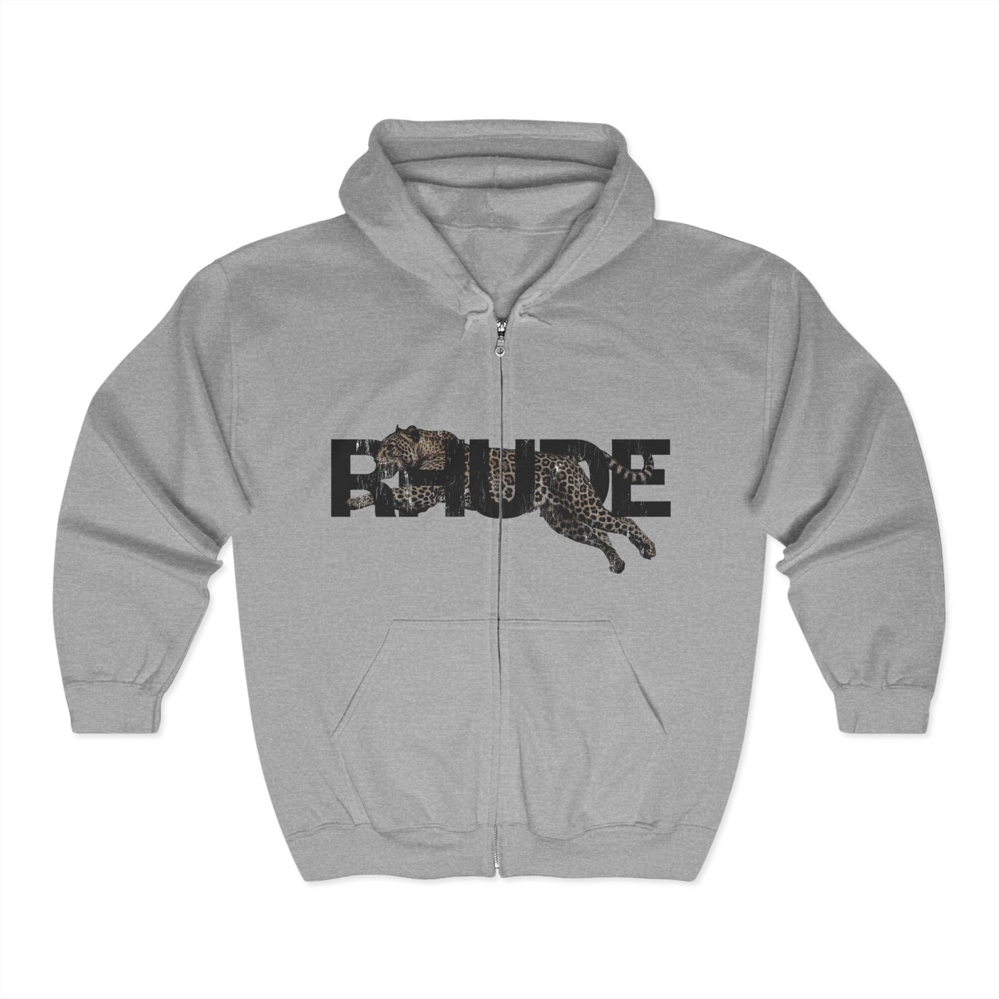 Rhude Leopard Zip Hoodie