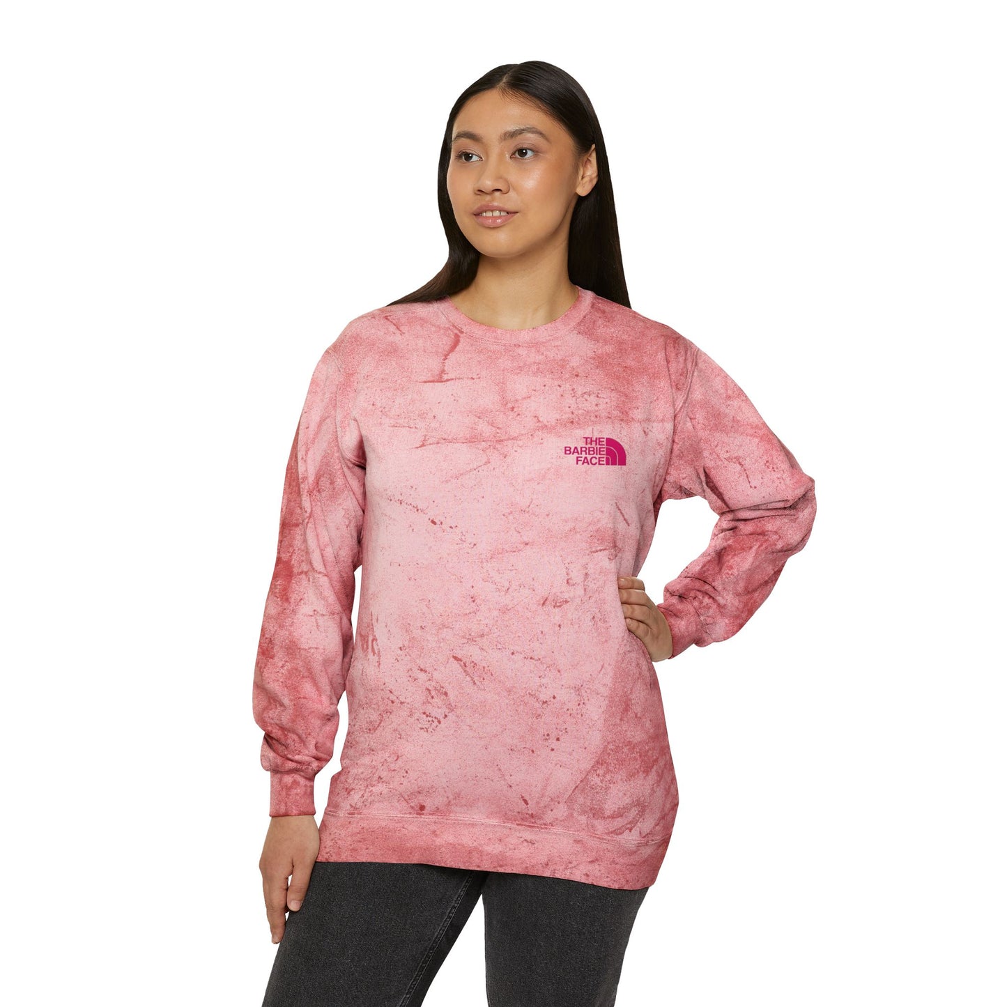 The Barbie Face Sweatshirt – Bright and Trendy for All Occasions