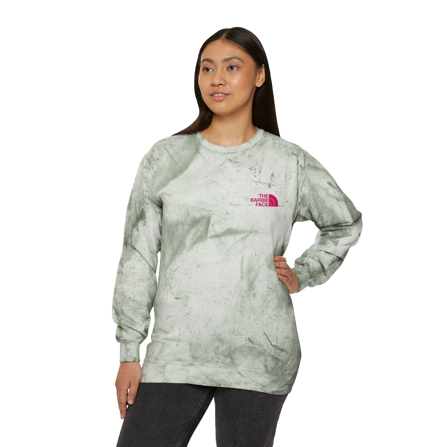 The Barbie Face Sweatshirt – Bright and Trendy for All Occasions